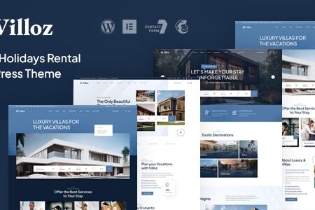 Villoz - Villa & Holidays Rental WordPress Theme