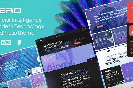 Aiero v2.1 – AI Agency & Technology WordPress Theme