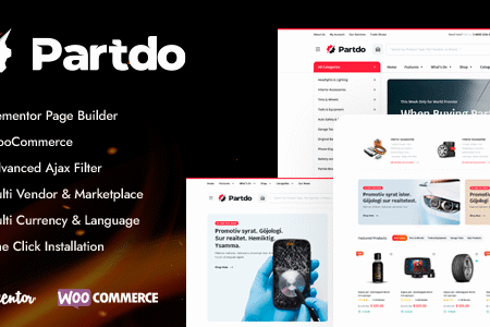 Partdo v1.3.8 – Auto Parts and Tools Shop WooCommerce Theme