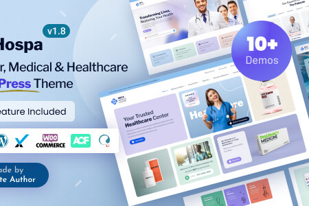 Hospa Doctors, Medical Clinic & Hospital WordPress Theme