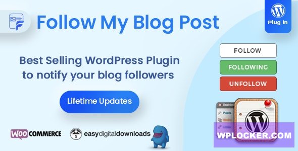 Follow My Blog Post v2.4.0 – WordPress / WooCommerce Plugin